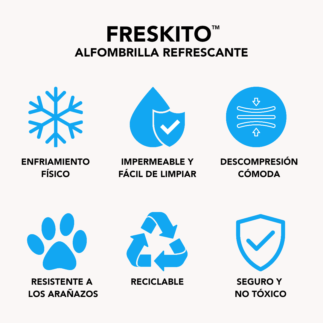 Freskito™ - Alfombrilla Refrescante para Mascotas | Refrigeración Avanzada para el Verano