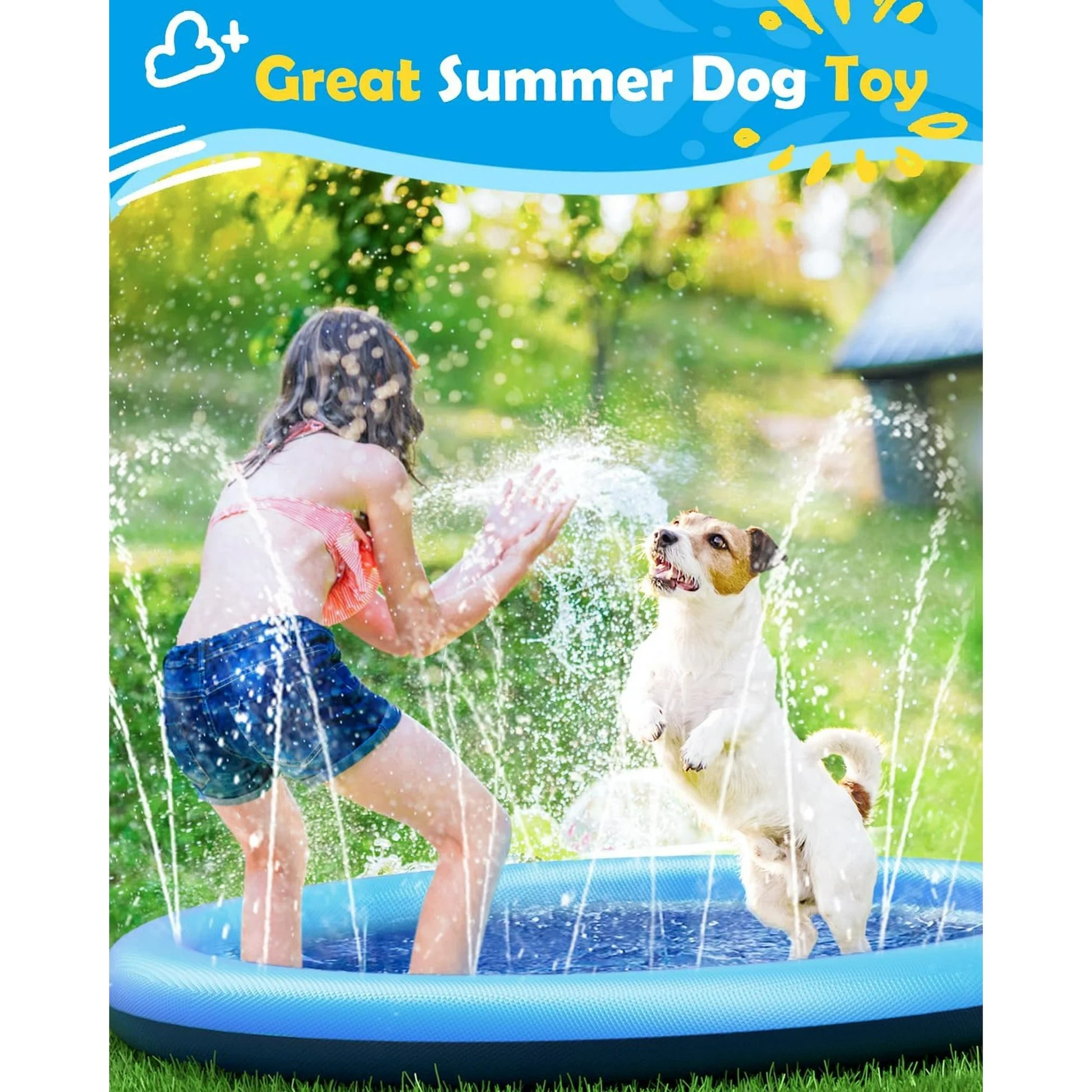 Piscina Splash FRESKITO™ - Splash Pad para Perros y Niños (100 / 150 / 170 cm)